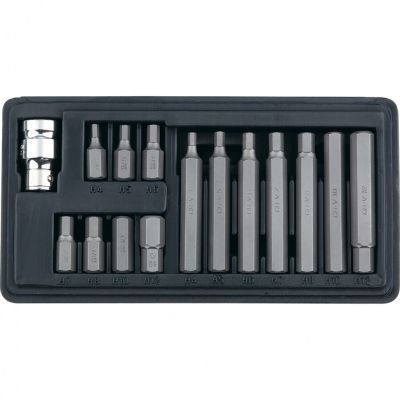 Bit készlet, behajtó Imbusz készlet 10 mm 15 részes | MTX 113139