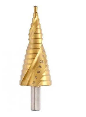 Lemezfúró, lépcsős fúró 4 mm - 32 mm, titán bevonattal | MTX 723599