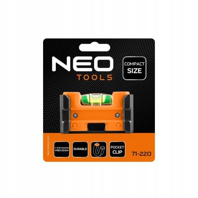 Zsebvízmérték mágnessel, övcsipesszel | NEO 71-220