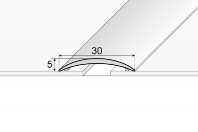 Burkolatváltó sín eloxált, matt, pezsgő 3,2 cm-es, öntapadós, 90 cm | 454260907