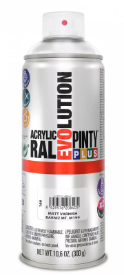 Pinty Plus Evolution oldószeres akril matt lakk spray 400 ml | PINTY PLUS 166