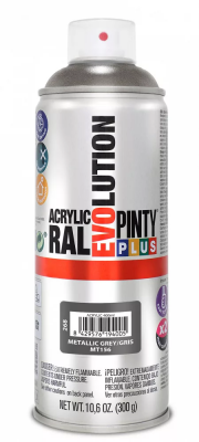 Pinty Plus Evolution metál akril festék spray 400 ml M156 szürke színű | PINTY PLUS 268