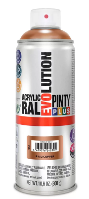 Pinty Plus Evolution oldószeres akril festék spray 400 ml, P152 bronz színű | PINTY PLUS 368