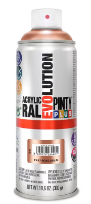Pinty Plus Evolution oldószeres akril festék spray 400 ml, P157 rózsa arany színű | PINTY PLUS 541