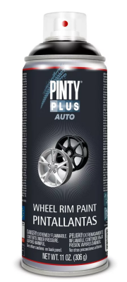 Pinty Plus Auto keréktárcsa festék spray 400ml, fekete | PINTY PLUS 736