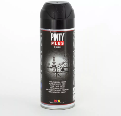 Pinty Plus Tech kovácsoltvas alapozó festék spray 400ml fekete | PINTY PLUS 847