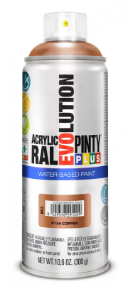 Pinty Plus Evolution vízbázisú akril festék spray 400 ml P154 réz színű | PINTY PLUS 862