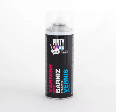 Pinty Plus Art kézműves oldószeres lakk spray 400ml, fényes | PINTY PLUS 922
