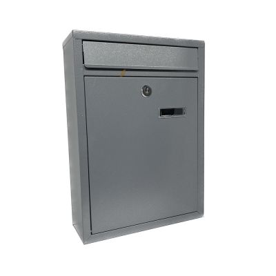Postaláda, levélszekrény 38 cm x 10.5 cm x 27 cm szürke | 2050835