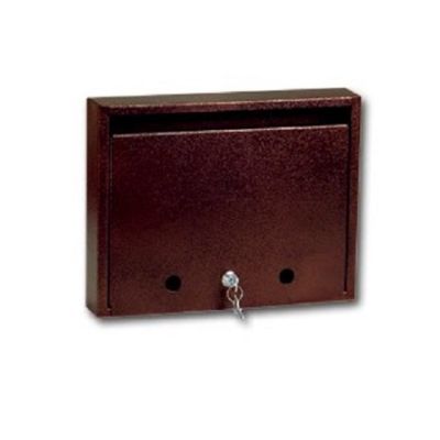Postaláda, levélszekrény 35 cm x 27 cm lakótelepi barna nagy
