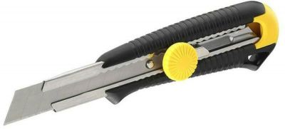 PVC vágó kés 18 mm, műanyagházas, tekerős, DynaGrip | STANLEY 0-10-418