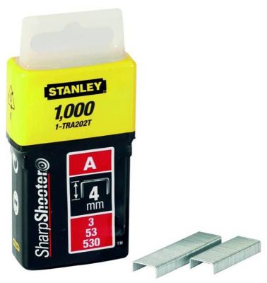 4 mm-es "A" kapocs A5/53/530, 1000 db / csomag | STANLEY 1-TRA202T