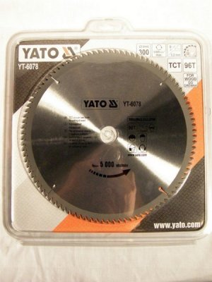 Körfűrésztárcsa, körfűrészlap 300/30 mm Z96 | YATO YT-6078