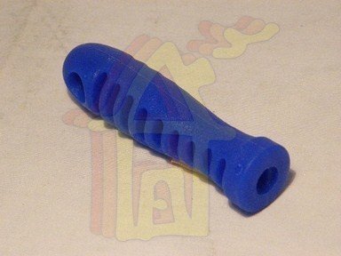 Reszelőnyél műanyag, kék 6 mm x 4 mm -es és 9 mm x 6 mm-es lyukkal