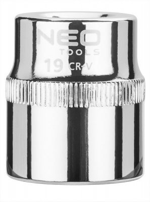 Dugókulcs fej, krova fej 19 mm 3/8" | NEO 08-119