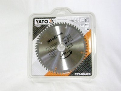 Körfűrésztárcsa, körfűrészlap 200/30 mm Z60 alumíniumhoz | YATO YT-6091