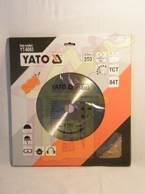 Körfűrésztárcsa, körfűrészlap 350/30 mm Z84 | YATO YT-6083