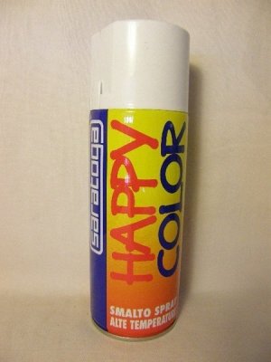 Happy Color hőálló festék spray 400 ml, fehér, 350C°-ig hőálló | SARATOGA 88154001