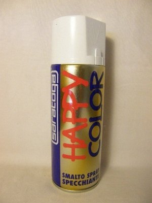 Happy Color tükörfényű festék spray 400 ml tükörfényű krómezüst | SARATOGA 88155002