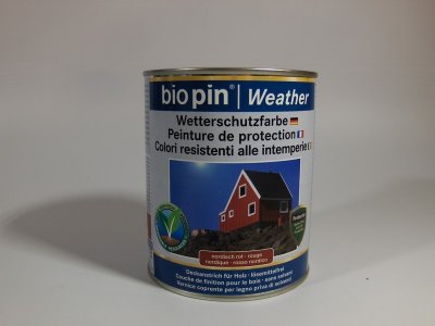 Időjárásálló festék svédvörös 0,75 l | BIOPIN 38351