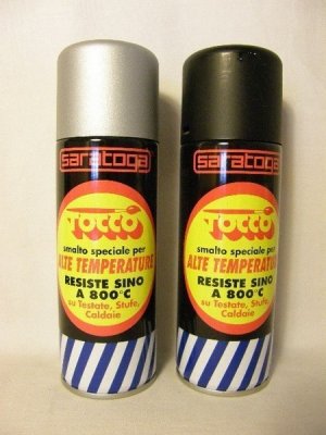 SARATOGA Tocco Extra hőálló festék spray 200 ml fekete 800C°-ig hőálló | SARATOGA 88440001