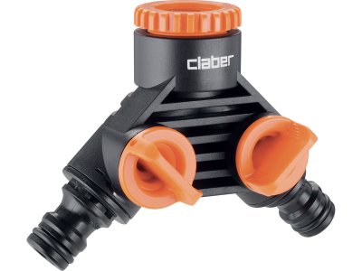 Csapcsatlakozó locsoló zárható, elágazóval 1/2" - 3/4" | CLABER 8599
