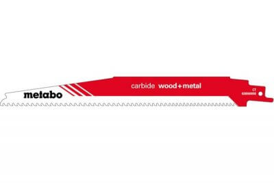 Kardfűrészlap, orrfűrészlap CARBIDE WOOD + METAL 225 mm | METABO 626560000