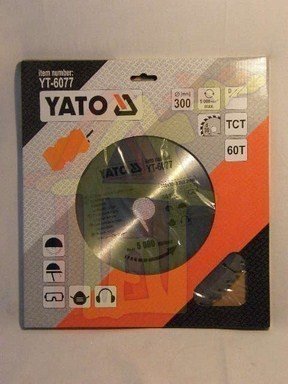Körfűrésztárcsa, körfűrészlap 300/30 mm Z60 | YATO YT-6077