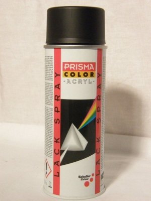 PRISMA COLOR akril alapú lakk spray 400 ml matt fekete RAL 9005 | PRISMA COLOR 91004