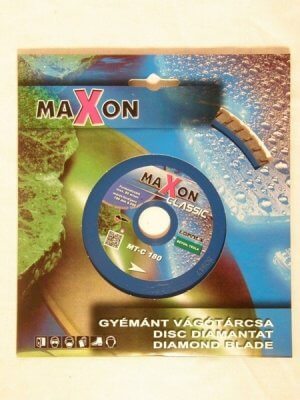 Gyémánt vágókorong, vágótárcsa sarokcsiszolóhoz 180 mm, Turbo | MAXON MT180C