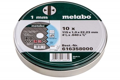 Vágókorong fémvágó Novorapid 115 mm  Inox fém dobozos | METABO 616358000