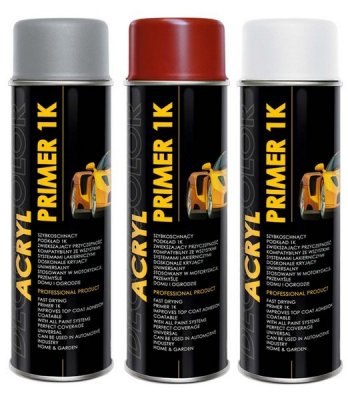 DECO COLOR Acryl car line akril primer 1K alapozó spray 500 ml szürke | DECO COLOR D20530