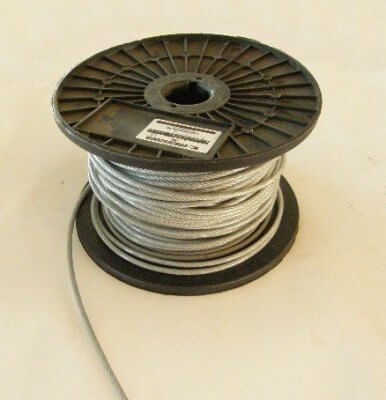 Drótkötél 5 mm / 4 mm, PVC bevonatú sodrony | 62039