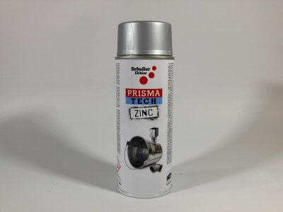 PRISMA COLOR akril alapú cink spray 400 ml világos 100C°-ig hőálló cink-alumínium hideghorgany | PRISMA COLOR 91070