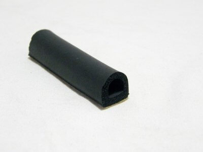 Ablak hőszigetelő profil fekete "D" 14 mm x 12 mm | 3435890