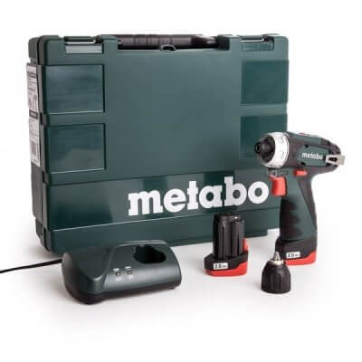 METABO PowerMaxx BS Basic akkus fúró-csavarozó + 2 db 2,0 Ah akkumulátor + töltő kofferban | METABO 600080500
